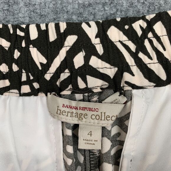 Banana Republic Heritage Collection Joggers Womens 4 Tribal Elastic Waist Pocket - Picture 7 of 13